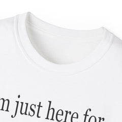 I'm Just Here For the Snacks Mahjong Tiles Unisex Ultra Cotton Tee / See our matching Coffee Mugs
