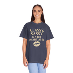 Classy Sassy T-shirt, Unisex Casual Top, Statement Tee, Gift for Her, Fashion Apparel, Birthday Humor Shirt