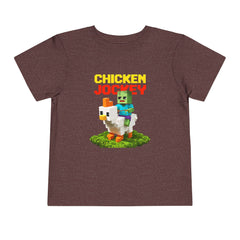 Toddler Chicken Jockey Tee - Fun Minecraft Animal T-Shirt for Kids