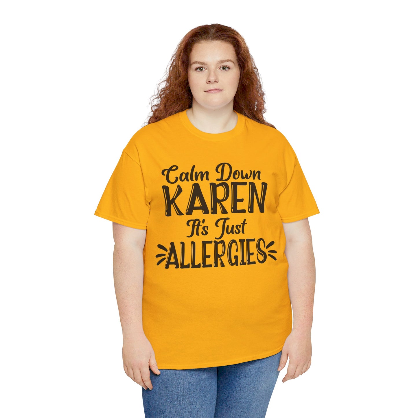 Calm Down Karen Unisex Heavy Cotton Tee