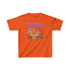 Kid Eating Halloween Plants  - Kids Heavy Cotton™ Tee