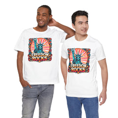 July 4th Statue Of Liberty Freedom - Graphic Unisex Short Sleeve Tee