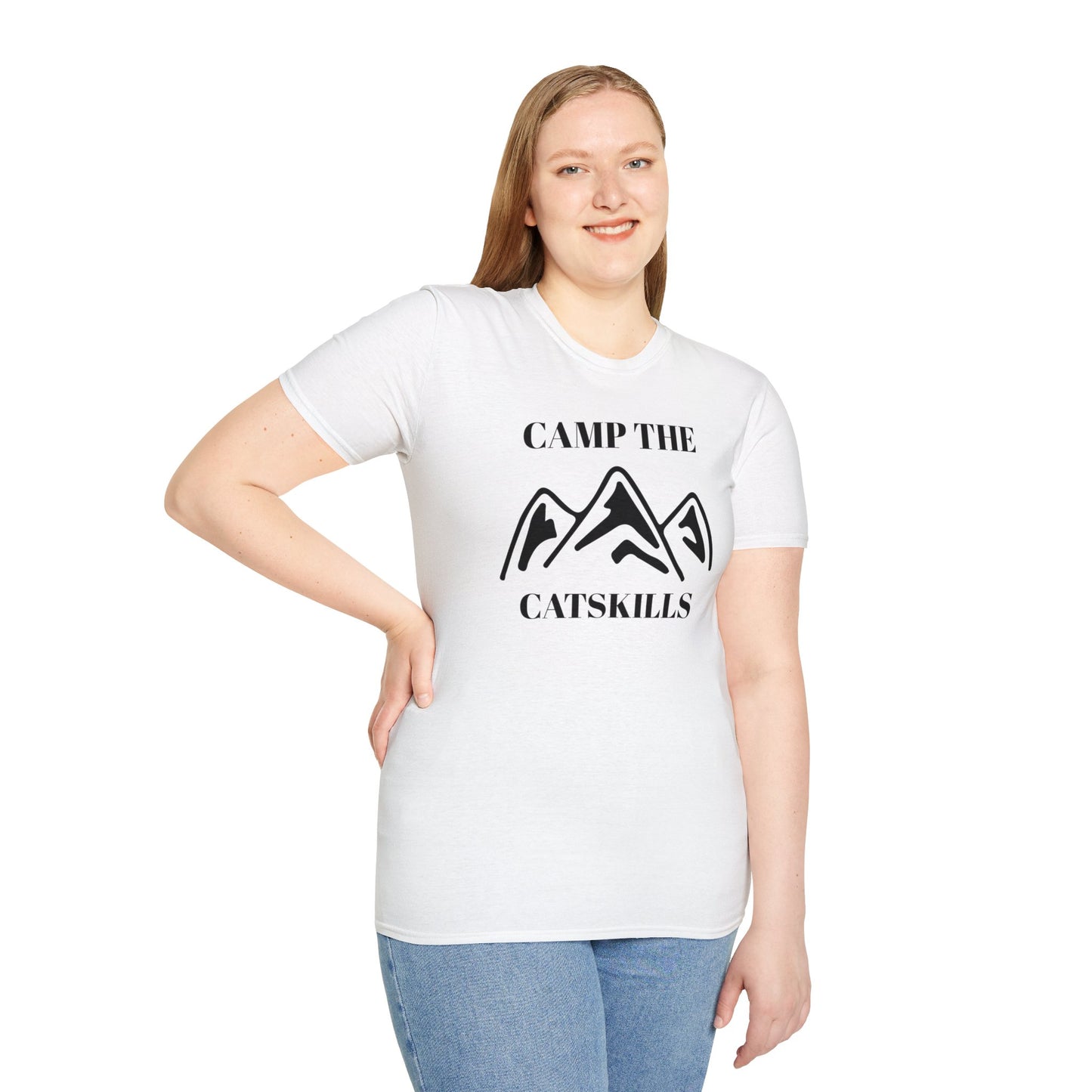 Camp The Catskillsi Unisex Softstyle T-Shirt  Catskill Mountains New York