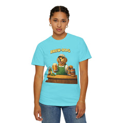Golden Retriever Brewer Beer T-Shirt — Cute Brew-Dog Graphic Tee