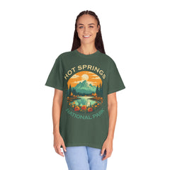 Hot Springs National Park Graphic, Comfort Colors Soft Relaxed Fit Unisex Garment-Dyed T-shirt