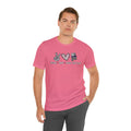 Peace Love Back The Blue in Alabama, Graphic Unisex Short Sleeve Tee