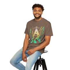 Raccoon UFO Funny Comfort Colors Graphic T-Shirt