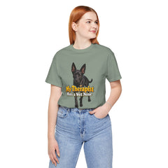My Therapist Has A Wet Nose Personalized with your dog(s) image T-Shirt