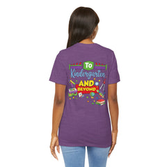 Personalized Name Kindergarten Teacher T-Shirt —  Kindergarten and Beyond Graphic Tee