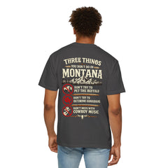 Montana Graphic T-Shirt — "Three Things You Don’t Do in Montana"