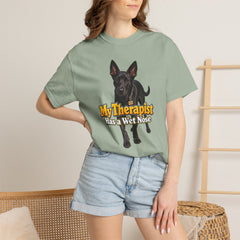 My Therapist Has a Wet Nose Personalized with your dog(s) image T-Shirt
