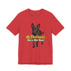 My Therapist Has A Wet Nose Personalized with your dog(s) image T-Shirt