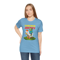 Video Game Chicken Jockey Tee - Unisex Short Sleeve T-Shirt