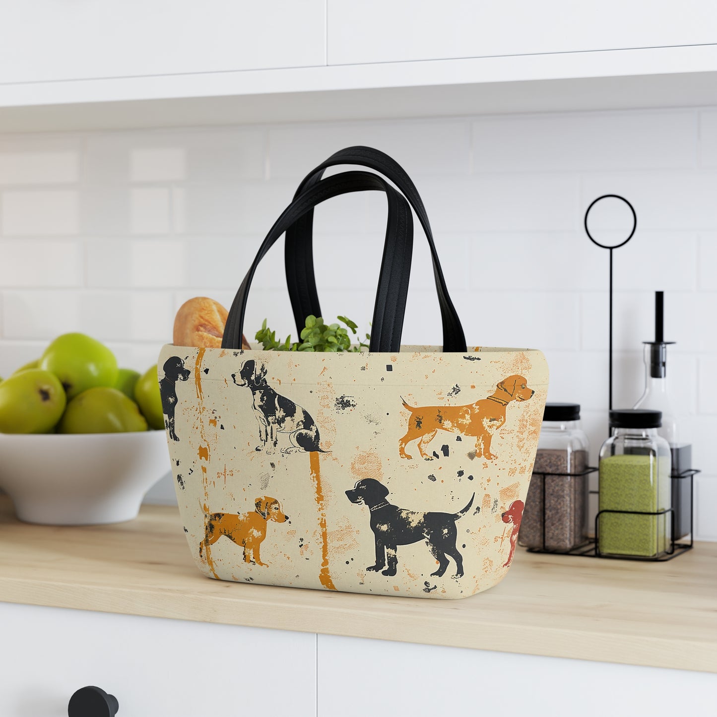 Paint Splattered Dogs Themed - Lunch Bag