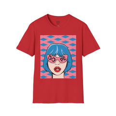 Dope Pop Art Girl Unisex Softstyle T-Shirt