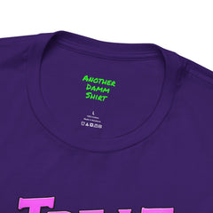 Personalized Treat Dealer T-Shirt — Funny Pet Lover Tee with Girl and Dog on Purple Couch