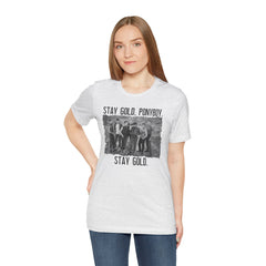 The Outsiders Shirt, Front and Back Images, Greasers Characters Shirt, Unisex Jersey Short Sleeve Tee