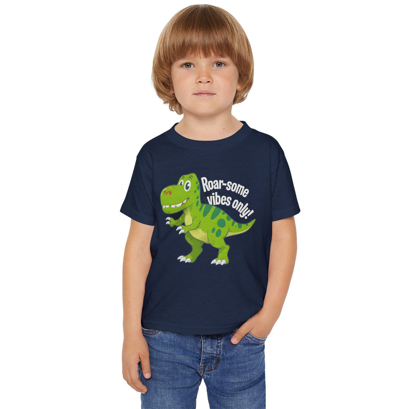 Toddler T-shirt - T Rex Dinosaur Roar-some Vibes Only Graphic