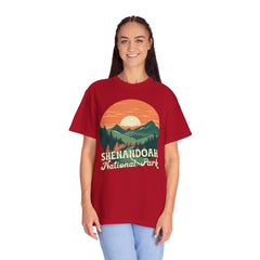 Shenandoah National Park Graphic, Comfort Colors Soft Relaxed Fit Unisex Garment-Dyed T-shirt