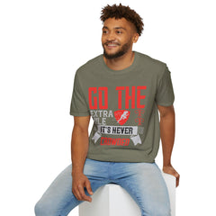Go The Extra Mile Its Never Crowded Unisex Softstyle T-Shirt