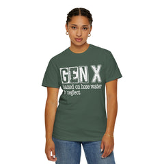 GEN X FUNNY graphic, Raised on Hose Water and Neglect, Retro Comfort Colors 1717, unisex garment-dyed t-shirt, gift for him, gift for her, Birthday gift tee, Vintage Style graphic tee, Fathers Day Shirt