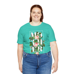 Floral Tee - Unisex Jersey Short Sleeve Tee - Mother In The Flowers, Positive Vibes