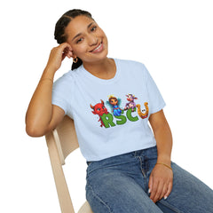 Russell Sage College Mascots Unisex T-Shirt - Personalize your shirt with your grad year by entering it in the notes field before you hit the checkout button