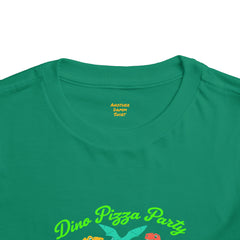 Dino Pizza Party Toddler Tee - Fun Dinosaur Graphic T-Shirt for Kids