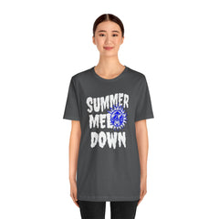 Summer Meltdown Graphic Tee — "Summer Melt Down" Sun Design