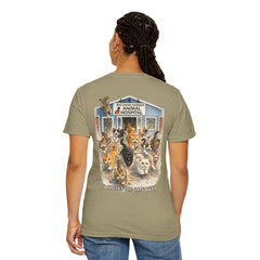 Back Graphic "Who Let the Cats Out?" Baldwin Harbor Animal Hospital Cute Vet Clinic T Shirt