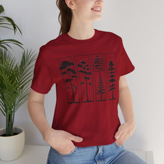 Nature-Inspired Unisex Jersey Tee, Tree Graphic T-Shirt, Eco-Friendly Fashion, Gift for Nature Lovers, Casual Wear, Outdoor Adventure