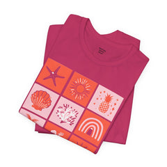 Beachy Soul Unisex Jersey Tee - Perfect Summer Vibes, Casual Wear, Gift for Beach Lovers, Vacation Outfit, Relaxed Style