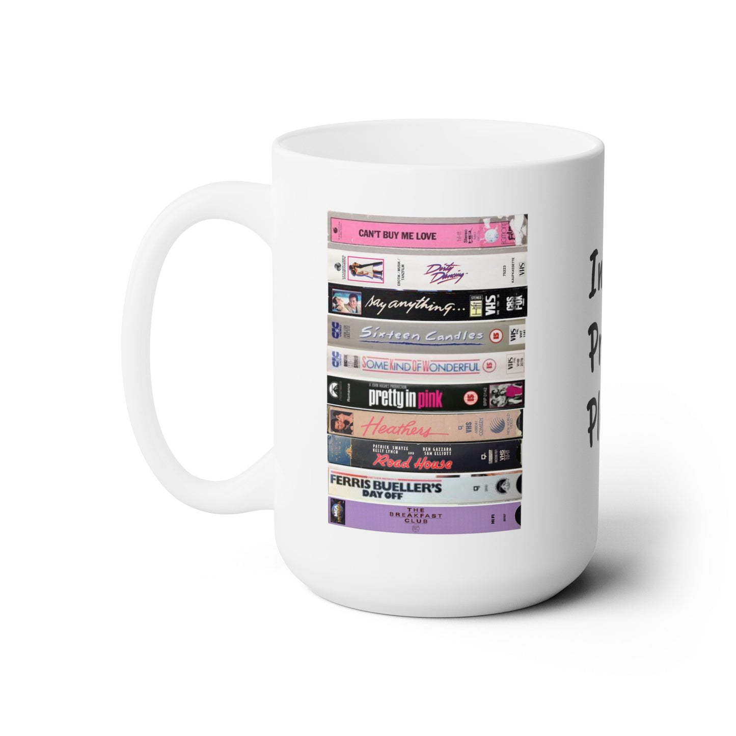 80s Movie Mug, Stop, Insert, Press Play