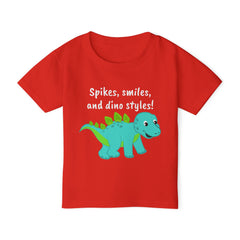 Spikes, Smiles and Dino Styles Graphic Toddler T Shirt