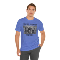 The Outsiders Shirt, Front and Back Images, Greasers Characters Shirt, Unisex Jersey Short Sleeve Tee