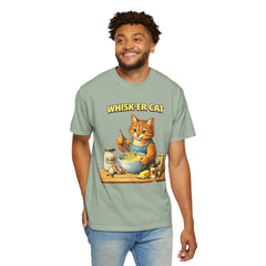 Whisker Cat Baking T-Shirt — Cute Cat Chef Graphic Tee