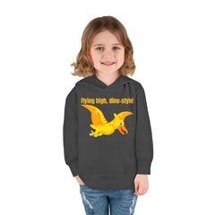 Flying high, dino-style! - Toddler Pullover Fleece Hoodie