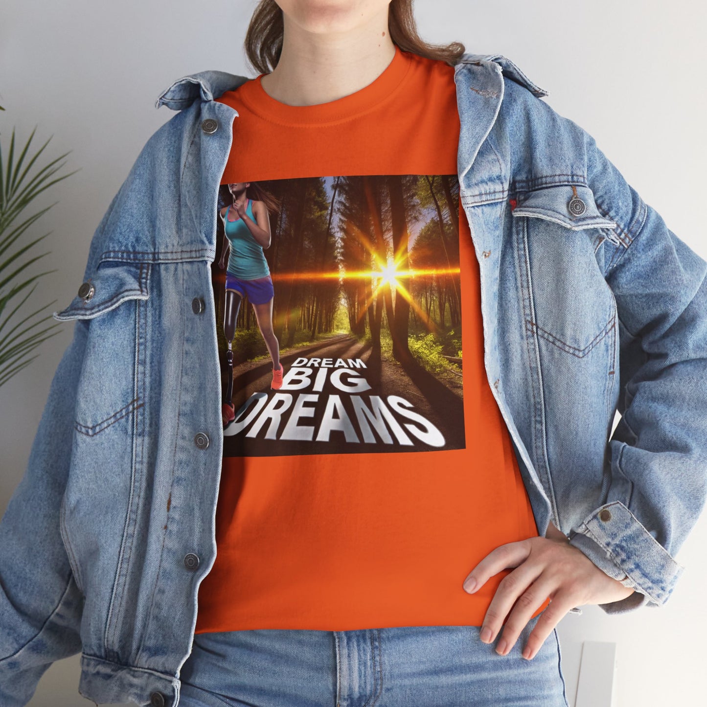 Amputee Dream Big Dreams  - Unisex Heavy Cotton Tee