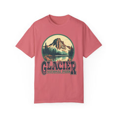 Glacier National Park Graphic, Comfort Colors Soft Relaxed Fit Unisex Garment-Dyed T-shirt