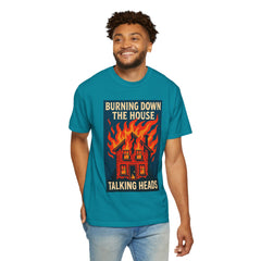 Retro Music-Inspired Unisex T-Shirt - Burning Down the House Design