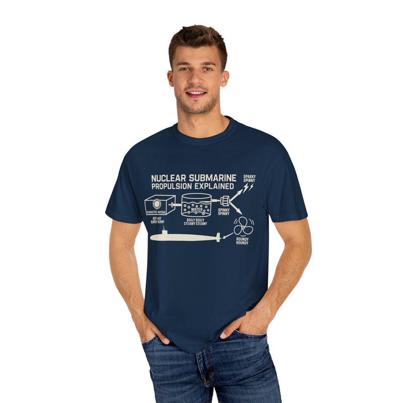 Nautical Science T-Shirt, Unisex Graphic Tee, Marine Themed Apparel, Gift for Engineers, Submarine Enthusiast Shirt, Casual Wear