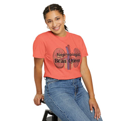 Nephrologist Bean Queen, Graphic Unisex Garment-Dyed T-shirt