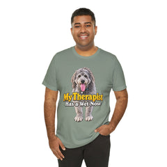 My Therapist Has A Wet Nose Personalized with your dog(s) image T-Shirt