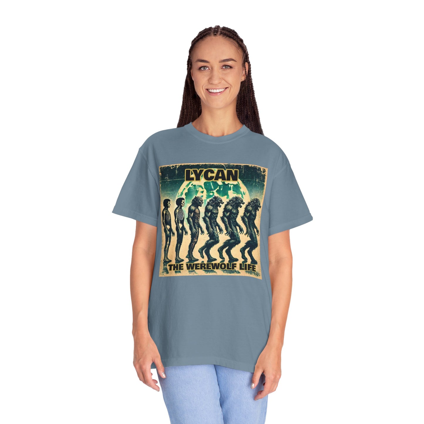 LYCAN The Werewolf Life Graphic - Unisex Garment-Dyed T-shirt