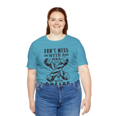 Funny Woman Barber Unisex Tee, Don't Mess with a Shears Shirt