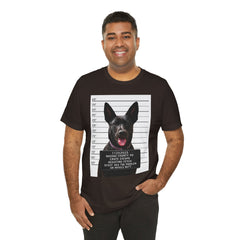 K9 Mugshot Personalized with your Dog T-Shirt