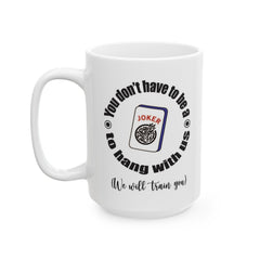 Mahjong Graphic mug, funny mahjong gift, ceramic mug, 11oz mug,15oz mug, gift for player, mahjong lover gift, Mahjong enthusiast present