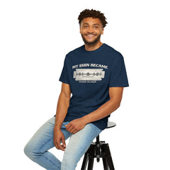 My SSBN Became Razor Blades Graphic Vintage Submarine Veteran Tee