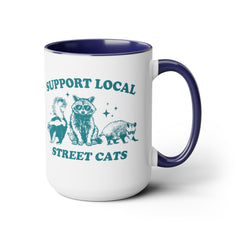 Funny Critters Quote, Two-Tone Coffee Mugs, 15oz, Animal Lovers Gift, gift for her, gift for him, office mug gift, Birthday Gift,