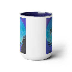 ET Phone Home Mug: 15oz Two-Tone, Retro Movie, Pop Culture Gift